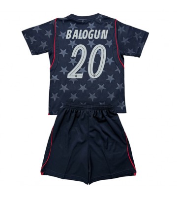 Förenta stater Folarin Balogun #20 Replika Bortatröja Barn VM 2026 Kortärmad (+ Korta byxor)